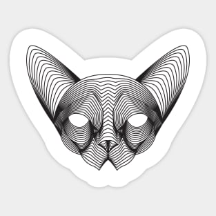 Sphynx cat Illustration Sticker